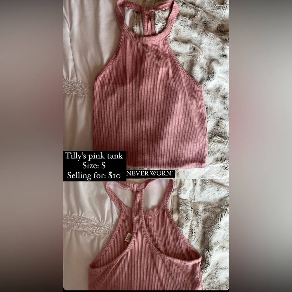 Tilly’s pink tank top